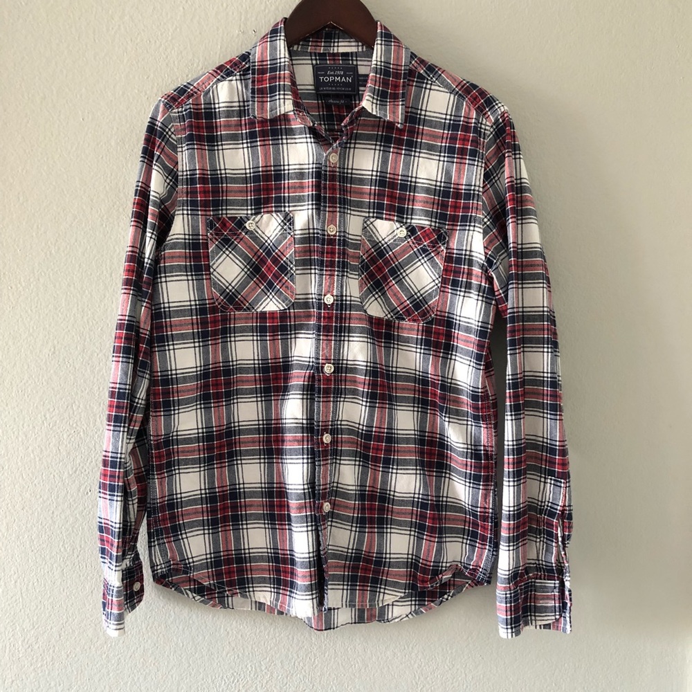 Plaid Topman Button Down - image 2
